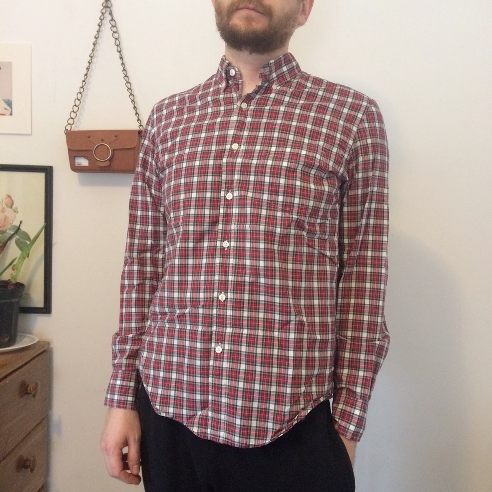 Plaid Button Down - image 1